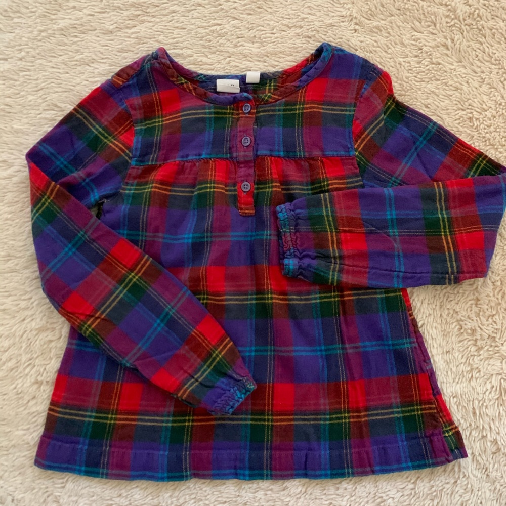 Gap soft flannel blouse